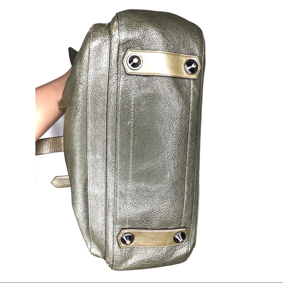 REED KRAKOFF Boxer Leather Satchel || Green - Picture 7 of 7